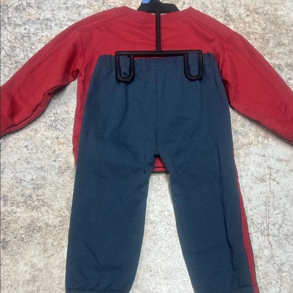 Carter's Red and Blue Sweatpants Set
